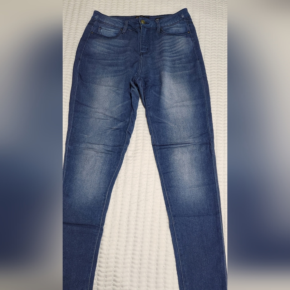 Suede blue jeans size 29 stretchy